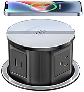 Pop Up Outlet Electrical Power Socket for Kitchen Countertop, Retractable Recessed Power Strip 4....
