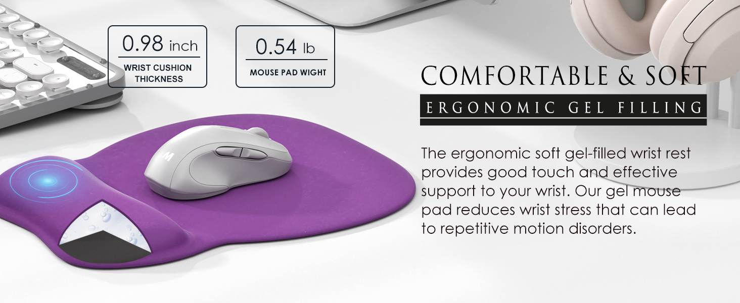 ergonomic gel filling 