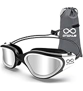 Otionus Swim Goggles, Polarized Adult Swimming Goggles Bungee Strap No Hair Pulling Anti-fog Pool...