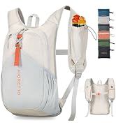 FIORETTO 15L Hiking Backpack for Women Men Mini Packable Backpack Lightweight Small Daypack for C...