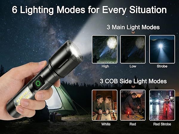6 lighting modes