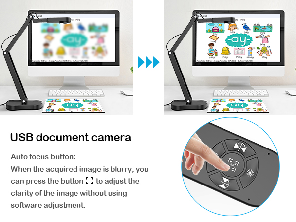USB document camera teachers classroom teaching 8MP light