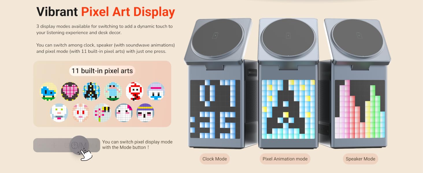 Vibrant Pixel Art Display