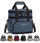 Vankor Lunch Box for Men Women, Large Double Layer Insulated Lunch Bag Tote Expandable Leakproof ...