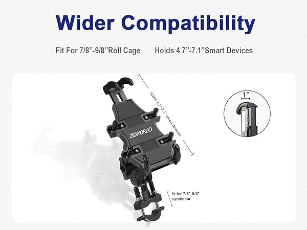 ATV phone mount for iphone,cell phone holder for atv,heavy duty atv phone mount,bike phone holder