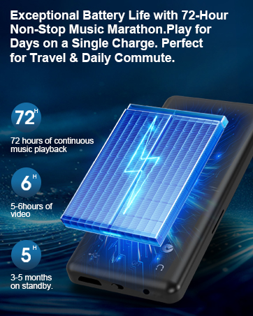 MP3 player with long battery life