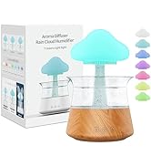 Rain Cloud Humidifier Water Drip - Mushroom Aroma Diffuser, Essential Oil Diffusers, 300ml White ...