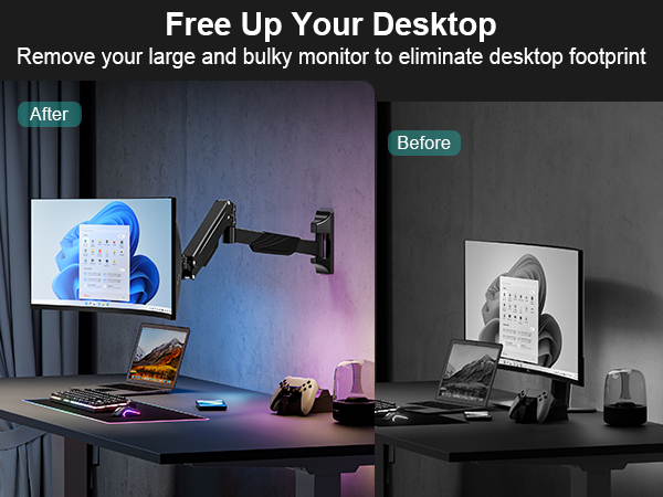 43 monitor wall mount