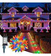 Minetom C9 Christmas Lights Outdoor, 85 Ft 110 LED with 8 Modes Multicolor | Waterproof Connectab...