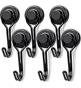 E BAVITE Black Swivel Swing, 30LBS Powerful, Strong Neodymium Rare Earth Magnetic Hooks. Perfect ...