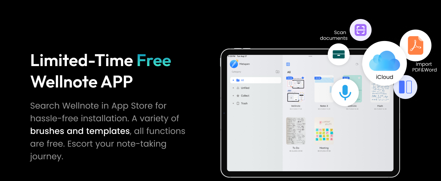 Take notes in Wellnote