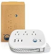 Cruise Approved Power Strip Non Surge Protector - 3.3 ft Wrapped Travel Extension Cord USB Ports ...