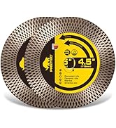 PRETEC Diamond Saw Blades, 4 1/2" Tile Blade for Angle Grinder, 4.5" Diamond Saw Blades for Cutti...
