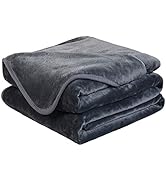EASELAND Soft Queen Size Blanket All Season Warm Microplush Lightweight Thermal Fleece Blankets f...