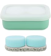 Leak Proof Travel Soap Case,Solid Shampoo Bar Holder, Silicone Soap Container with Draining Layer...