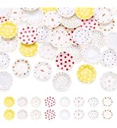 Magibeads 40Pcs Plastic Miniature Dollhouse Plates Mini Kitchen Set Fake Tableware Dishes Ornamen...