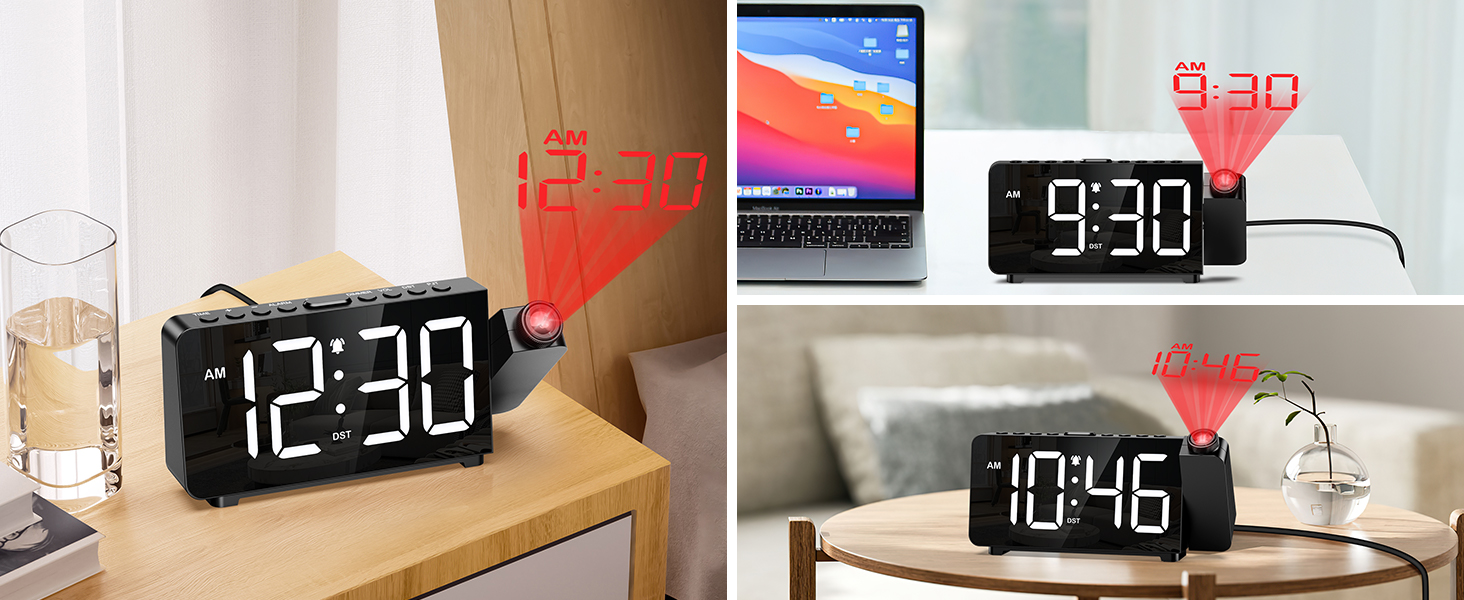 Projection Alarm Clock, Digital Alarm Clock