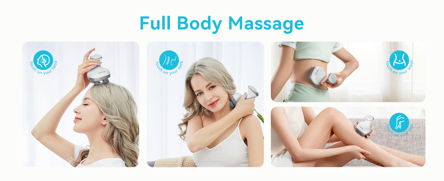 portable massage tools electric head massager scalp massager hair growth electric hair massager 