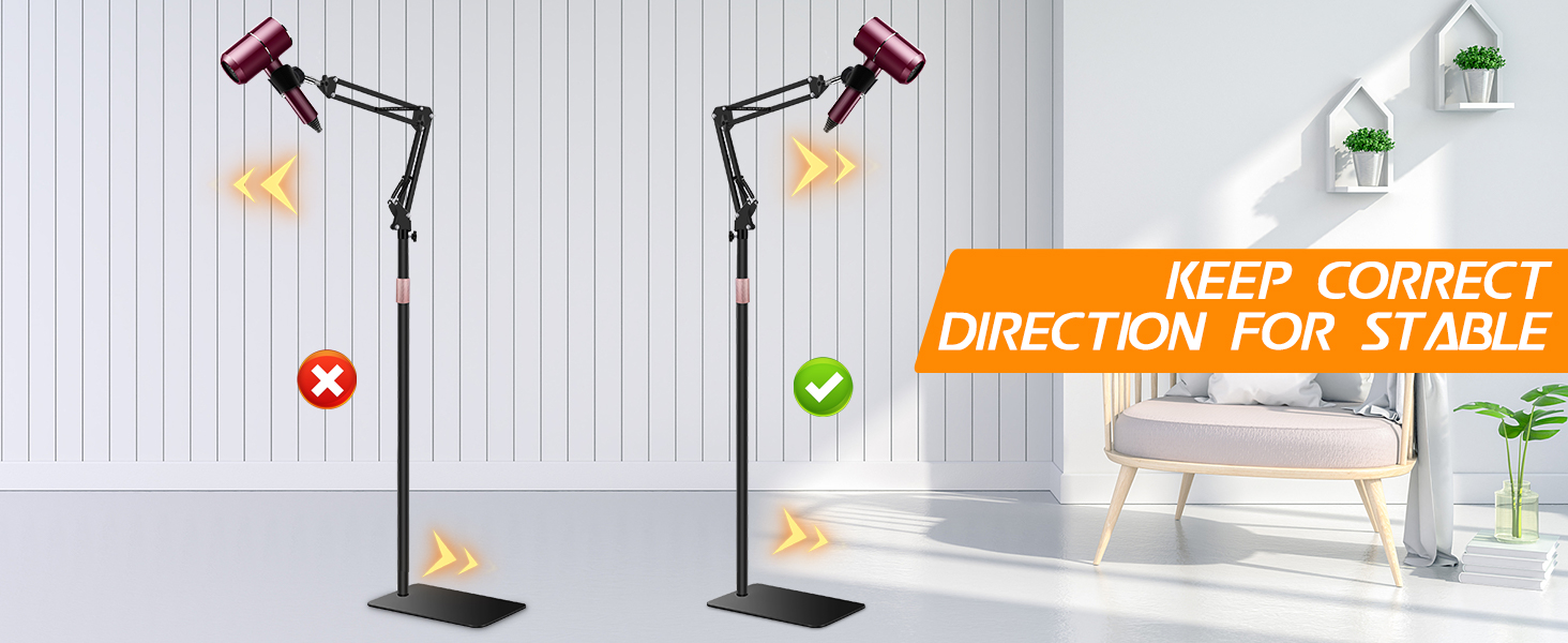 hands free blow dryer stand