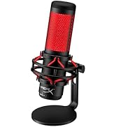 HyperX QuadCast - USB Condenser Gaming Microphone, for PC, PS4, PS5 and Mac, Anti-Vibration Shock...