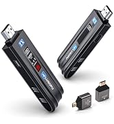 Wireless HDMI Transmitter and Receiver with LED Display, WELUSOPU HDMI Wireless Extender 1080P@60...