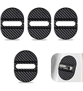 Foelony 4 PCS Car Door Lock Latches Cover, 2.36" x 3.15" Plastic Car Door Lock Slam Stopper Shock...