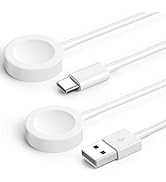 ?????????? [?????? ??+??] for Apple Watch Charger USB C/USB A Magnetic iWatch Charger Wireless Po...