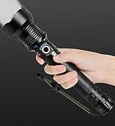 Lylting Rechargeable LED Flashlights High Lumens, 90,000 Lumens Super Bright Flashlight with 5 Mo...