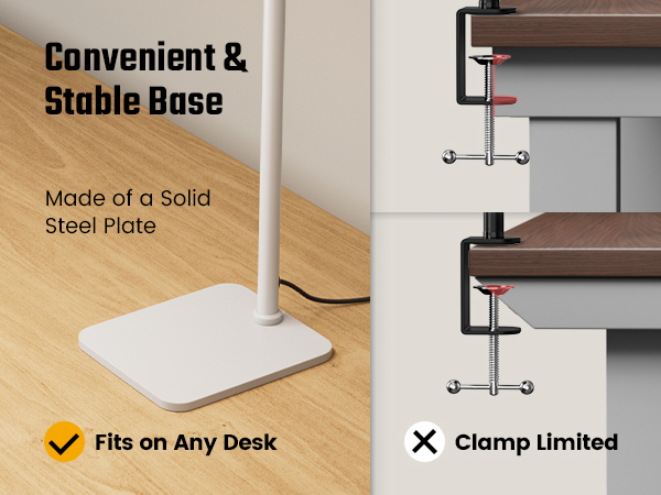 led desk lamp with base