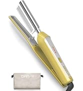 V-Shaped Titanium Hot Comb for Wigs &amp; Natural Black Hair, Dual Voltage 100–240V Pressing Comb wit...