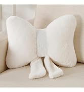 XIAIJIA Bowknot Throw Pillows Bow Decorative Pillow Aesthetic Home Decor Knot Plush Pillows Soft ...