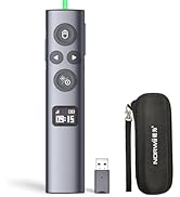 Norwii N95s BLE Presentation Clicker with Digital Pointer for PowerPoint Presentation on TV Scree...