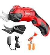 Electric Scissors for Cutting Fabric, Cardboard &amp; Plastic, Sewing Crafting Cardboard Heavy Duty C...