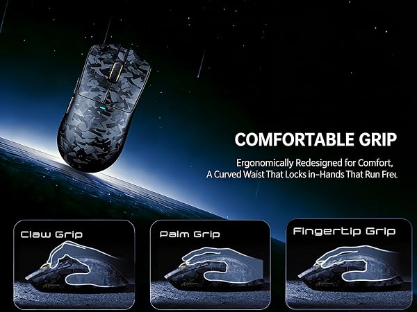 ATTACK SHARK X11Ultra 8K Carbon Fiber Wireless Gaming Mouse with 42000 DPI
