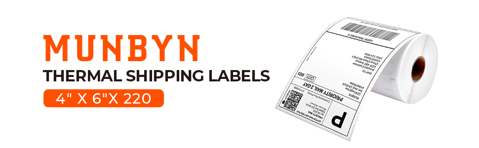 thermal shipping label