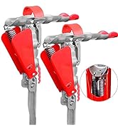 Automatic Spring Fishing Rod Holder 2 Pack - Stainless Steel for Ground Support Brackets, Adjusta...