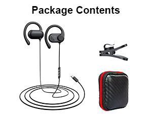 Wired Earbuds with Over Ear Hook