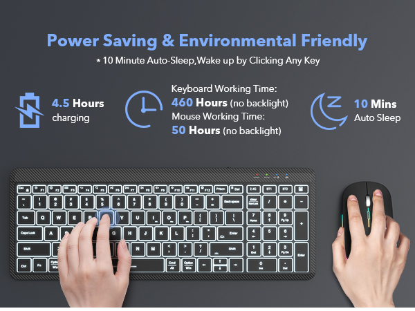 Slim Portable Rechargeable Multi-Device Bluetooth Cordless Keyboard