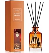 Airkeep Reed Diffuser Set,Sunshine Lavender Luxury Scented Diffuser with Sticks Long Lasting Home...