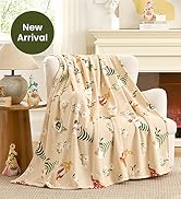 Cozy Bliss Gnome Spring Throw Blanket - Garden Daisy Floral Design, Warm MilkyPlush Throw Blanket...