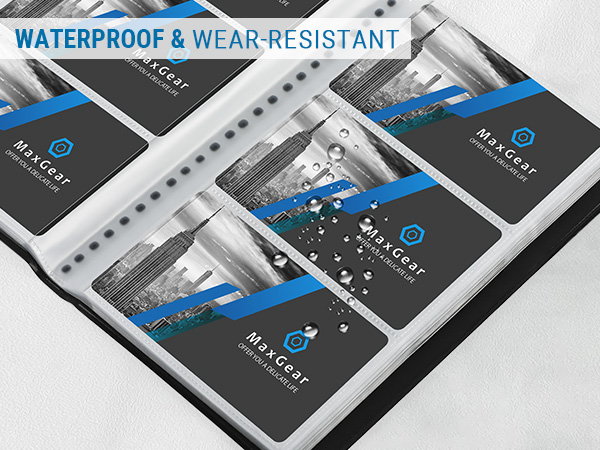 business card book