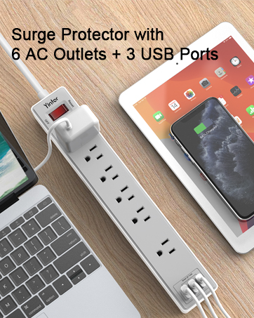 surge protector power strip with usb