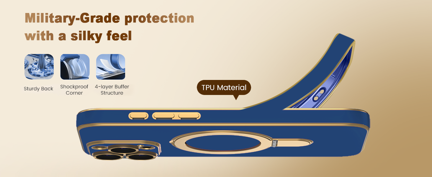 phone case with magnetic ring