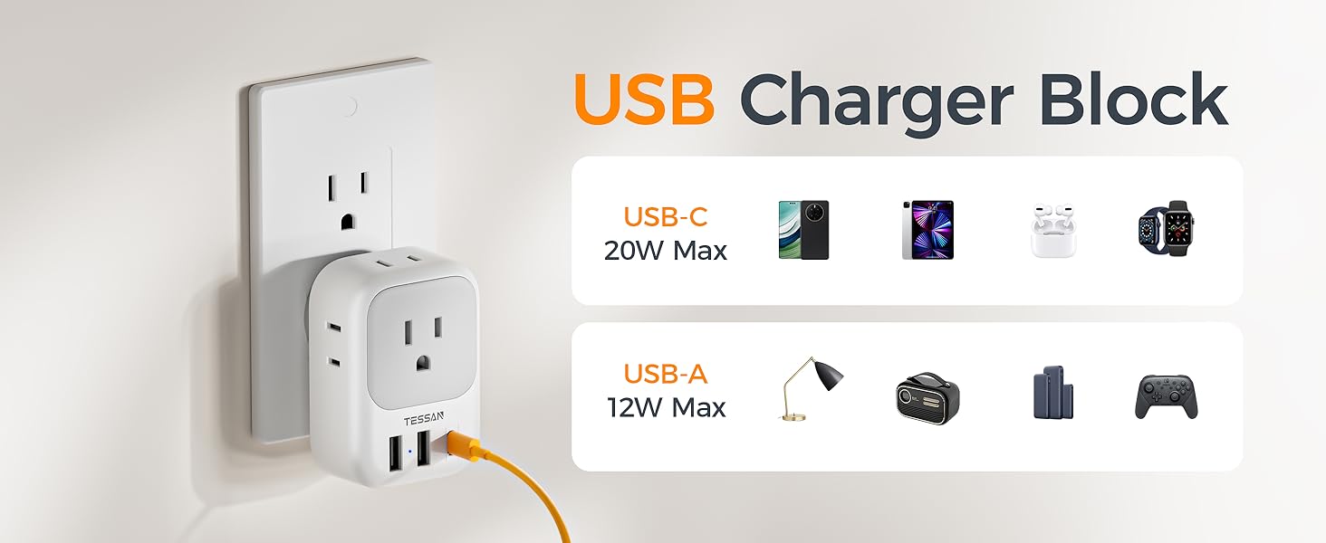 usb charger block