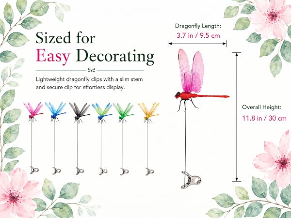 Fun Dragon Fly Clips Set