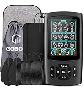 3-in-1 TENS Unit Muscle Stimulator with Color Display - Dual Channel EMS Muscle Stimulator, 28 Th...