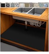 AiBOB Waterproof Under Sink Mat, Absorbent Quick Dry Sink Liners Protect Cabinets, Durable Shelf ...