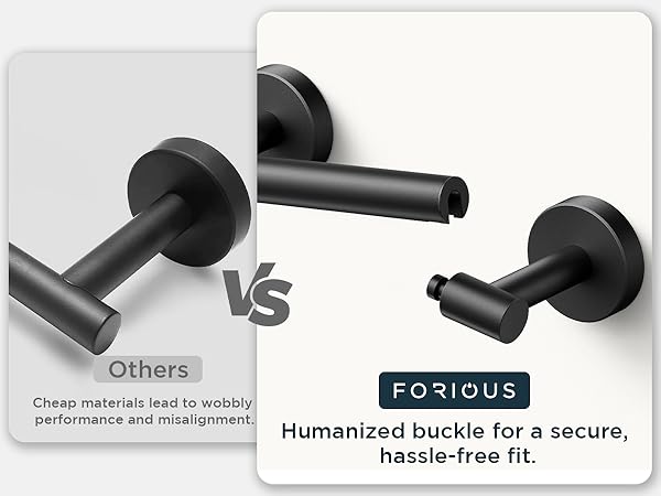 matte black toilet paper holder