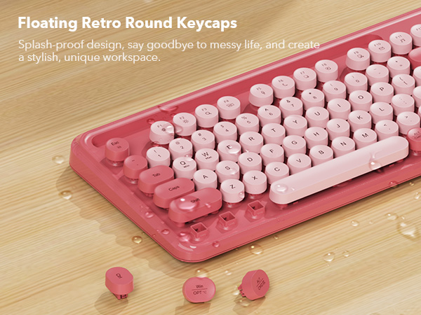 Splash-proof design, say goodbye to messy desk, and create a stylish, unique workspace.