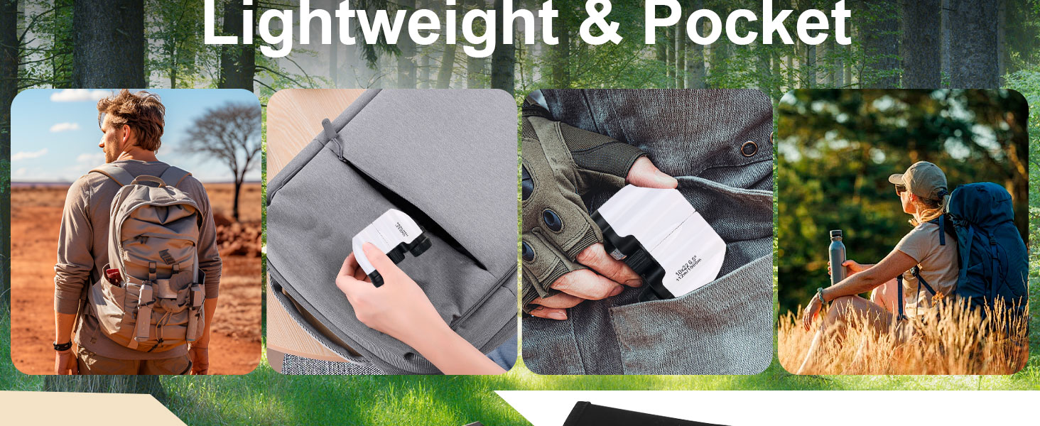 Lightweight,Pocket Size,Good for hiking